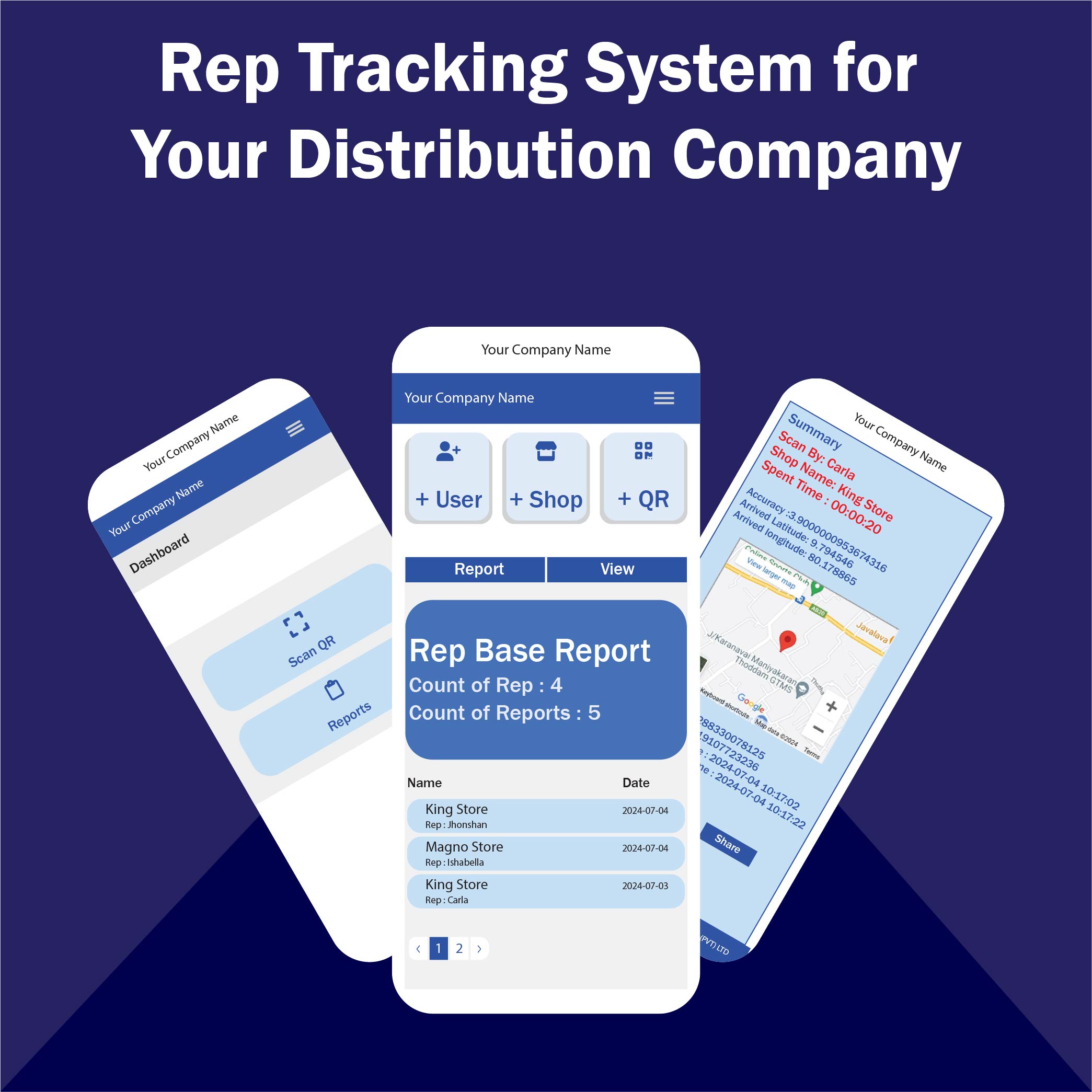 Tracking App for Distribution Company